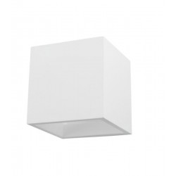 Γύψινο Φωτιστικό Τοίχου Τετράγωνο Λευκό G9 SpotLight