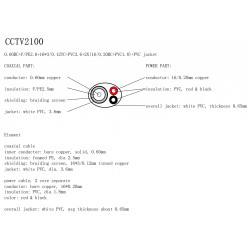 Καλώδιο CCTV VIDEO (RG59)+2X0.50 300m HAI Top Electronic