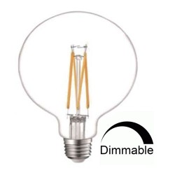 LED Λάμπα Filament G125 12W Θερμό E27 Dimmable Universe