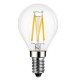 LED Λάμπα Filament G45 6W Θερμό E14 Διάφανη Universe