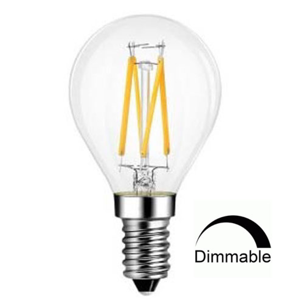 LED Λάμπα Filament G45 6W Θερμό E14 Διάφανη DIMMABLE Universe