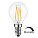 LED Λάμπα Filament G45 6W Θερμό E14 Διάφανη DIMMABLE Universe