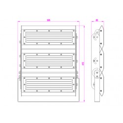 LED Προβολέας 150W DOB SMD 230V IP65 Universe