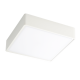 LED Πλαφονιέρα Πλαστική Με Σκιάδιο από PC Λευκό L300X300, IP65 20W 1400Lm 3000K, Donousa VIOKEF