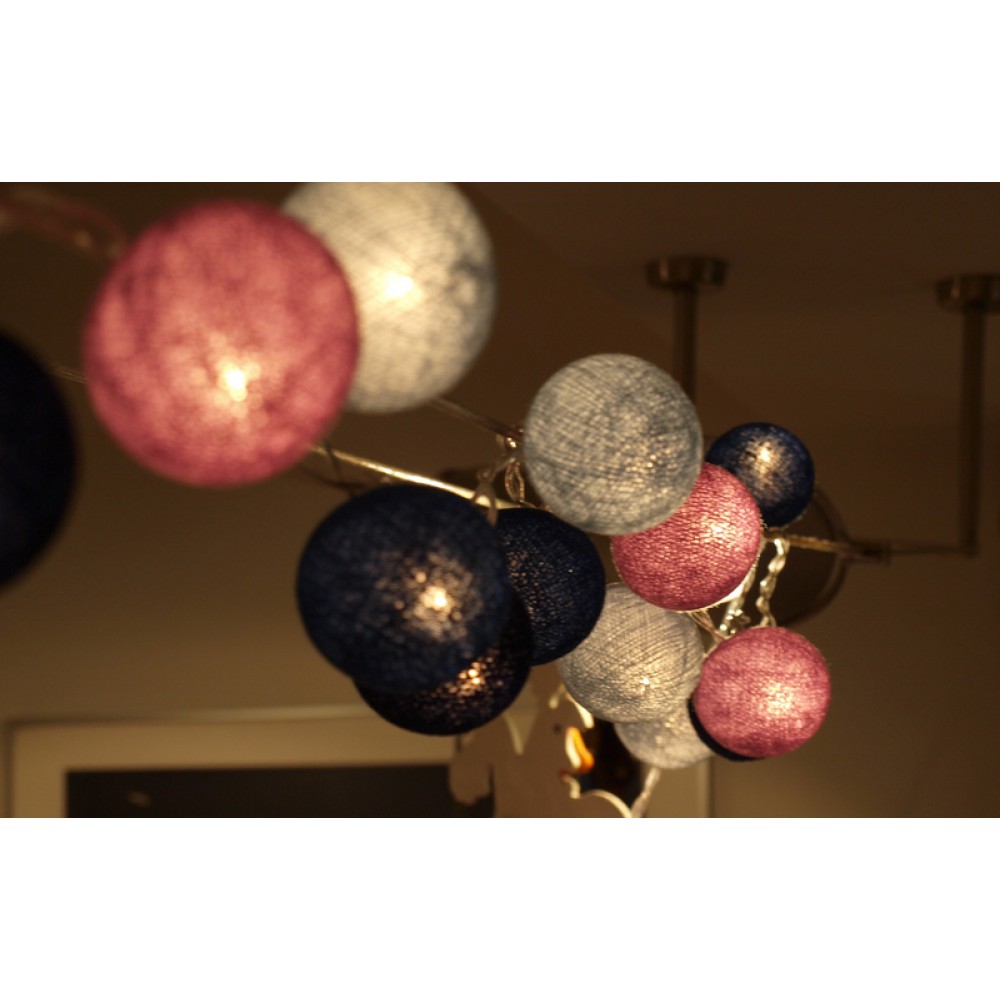 Έτοιμη Διακοσμητική Γιρλάντα Beelights Με Φωτάκια Σε Χρωματισμούς Blue Moon