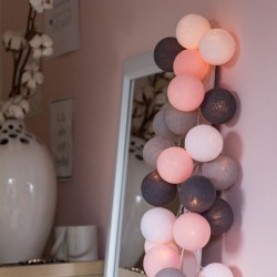 Έτοιμη Διακοσμητική Γιρλάντα Beelights Με Φωτάκια Σε Χρωματισμούς Pink Cloud