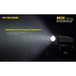 Επαγγελματικός Φακός LED NITECORE BR35, 1800L, Ποδηλάτου