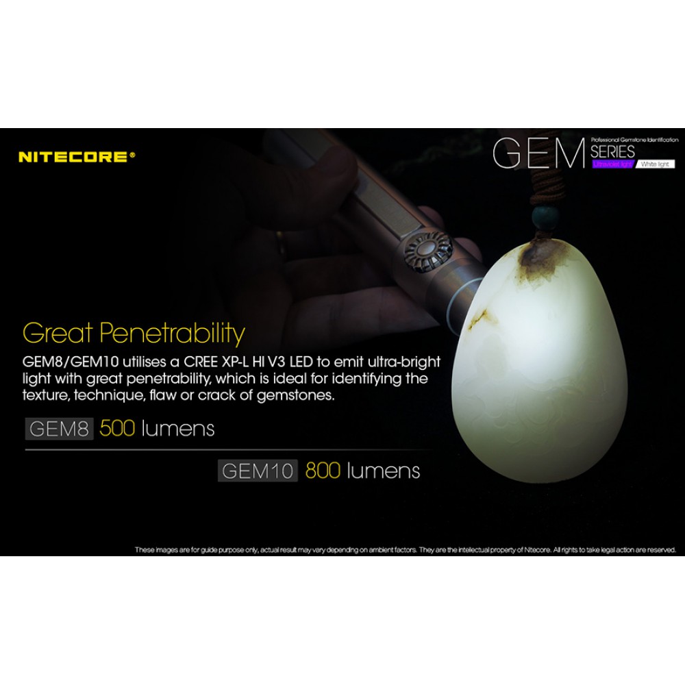 Επαγγελματικός Φακός LED NITECORE GEMSTONE GEM10UV