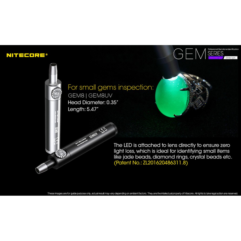 Επαγγελματικός Φακός LED NITECORE GEMSTONE GEM10UV