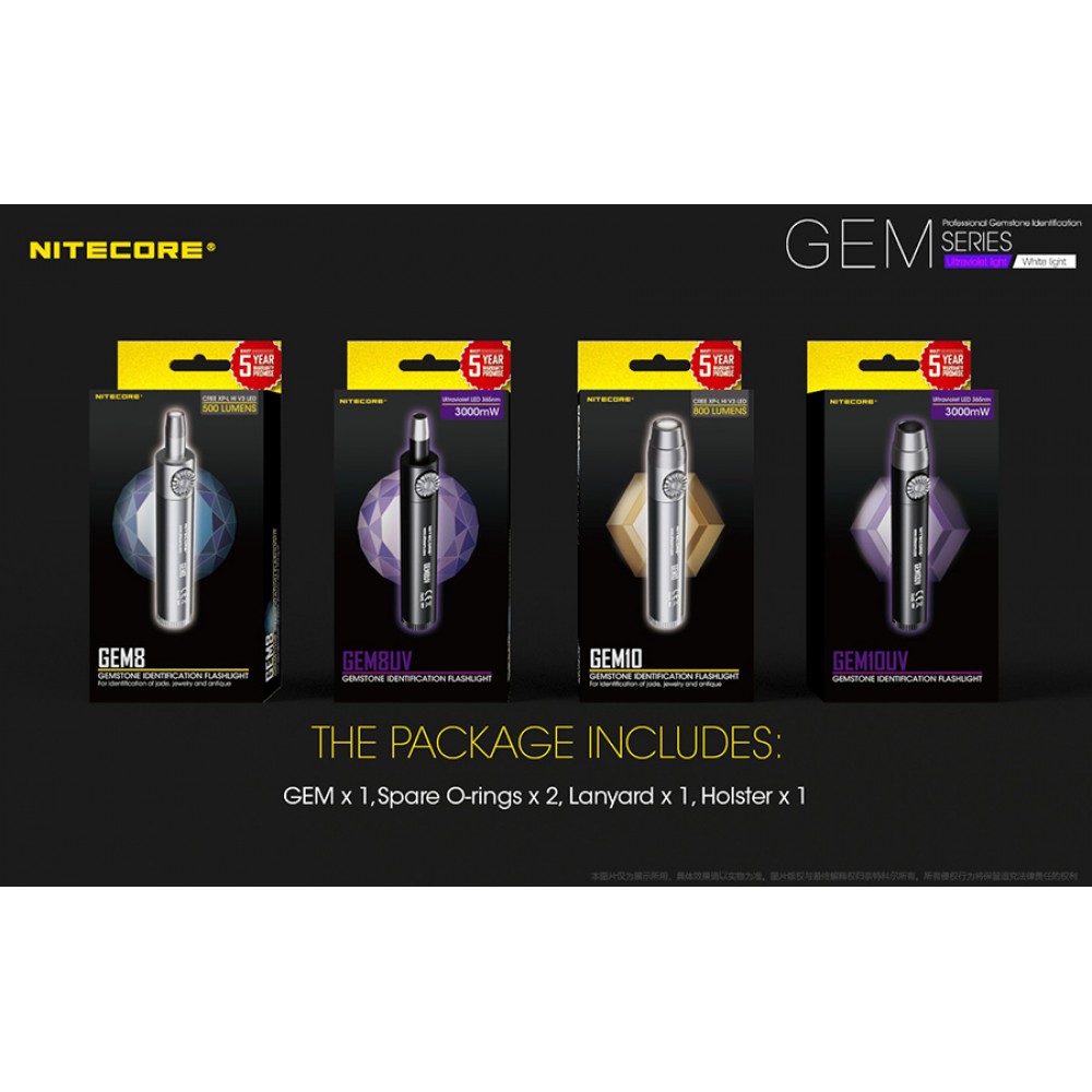 Επαγγελματικός Φακός LED NITECORE GEMSTONE GEM10UV