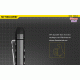 Φακός LED NITECORE THUMB LEO ,Rechargable, 45lumens+500mW UV