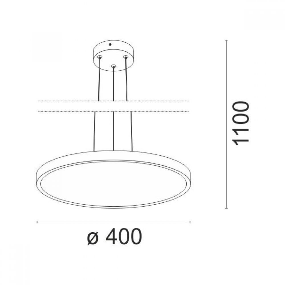 40W LED Κρεμαστό Φωτιστικό 4000Κ SpotLight