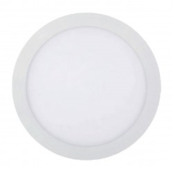 Στρογγυλό LED Panel Slim Downlight 15W SMD Λευκό Σώμα SpotLight