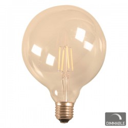 LED Λάμπα Filament G125 Ε27 7W 230V Dimmable SpotLight