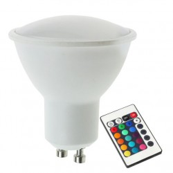 LED Σποτ GU10 4.5W 3in1 120º Λευκό 230V + RGB Controller SpotlLght