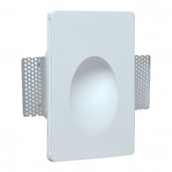 Γύψινο Χωνευτό Φωτιστικό Με LED 1W Θερμό Λευκό H180 Drop Ceramic VIOKEF