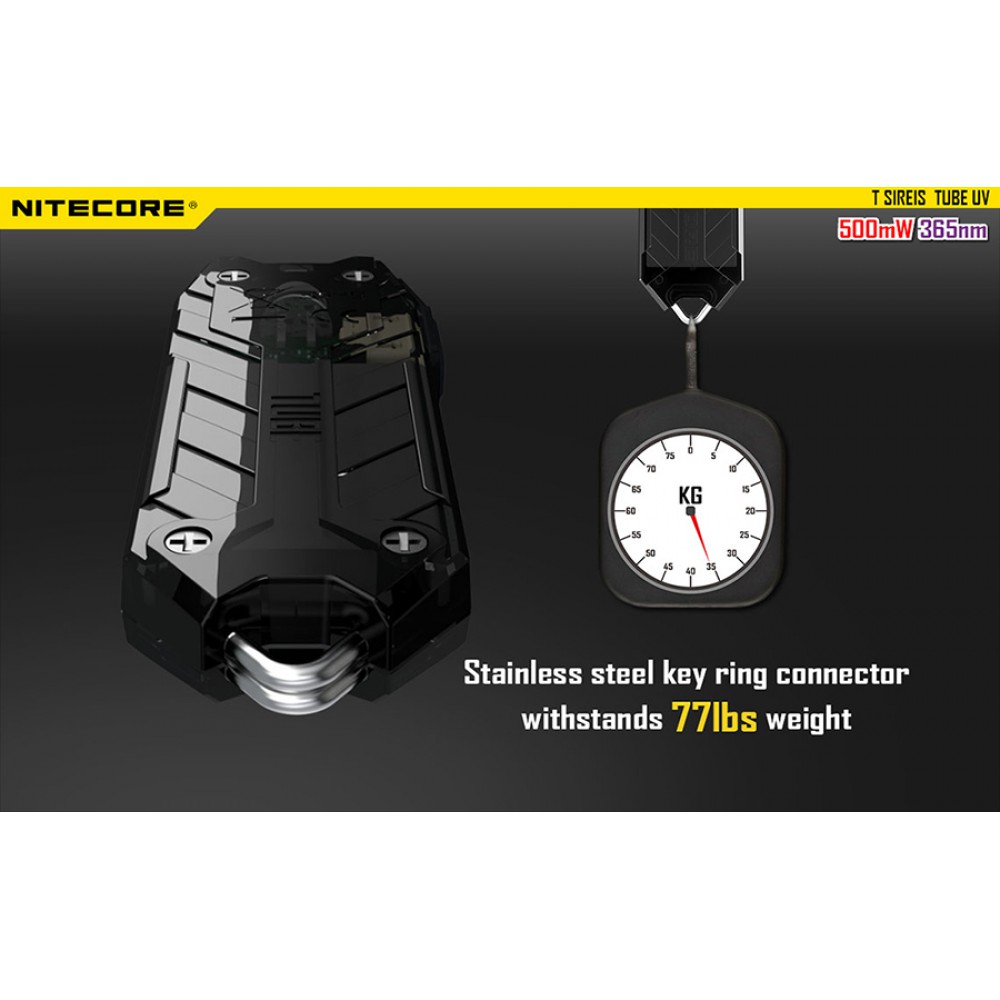 Φακός LED NITECORE TUBE, Μπρελόκ, Rechargable-UV