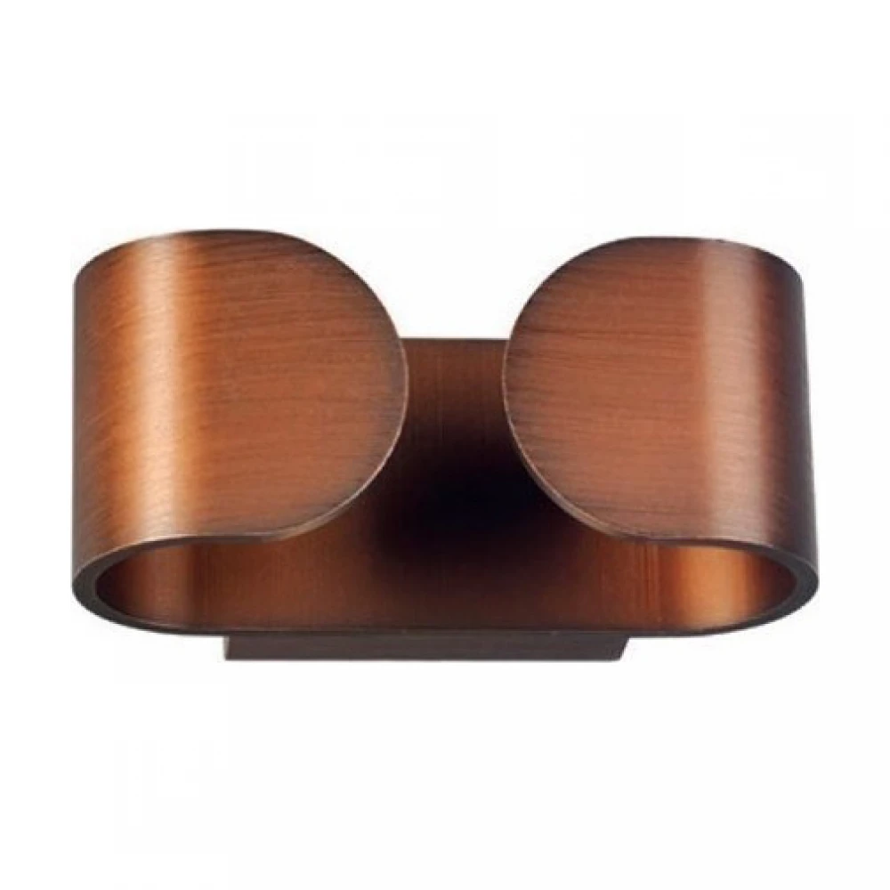 LED COB 6W Επίτοιχο Φωτιστικό Σποτ Σε Απόχρωση Ξύλου 160x70 IP20 2xLED