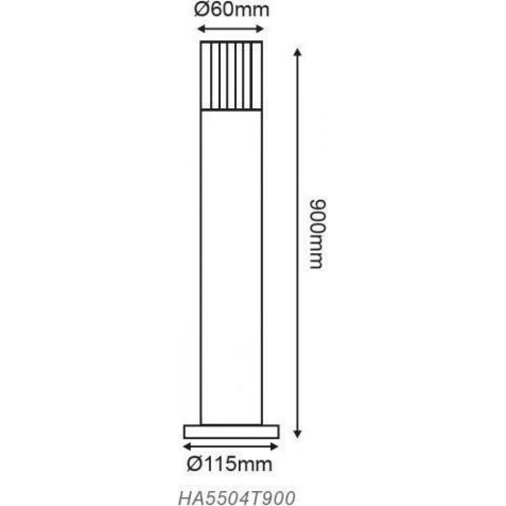 LED Κολωνάκι Εξωτερικού Χώρου 90cm 4W 180lm 3000K 120° IP44 CLETO Aca