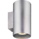 LED Απλίκα Εξωτερικού Χώρου Σε Νίκελ Στρογγυλή Up-Down 14W 677lm 37° IP54 EXTRUS Aca