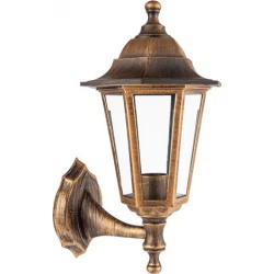 Φανάρι Επιτοίχιο Πλαστικό Σε Χρώμα σκουριάw Εξάγωνο IP44 1x E27 ACA