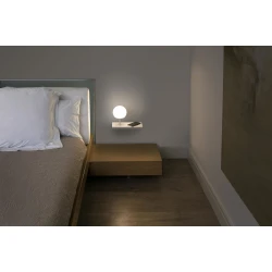 Απλίκα Τοίχου Με Φορτιστή Wireless LED 6W 3000K NIKO Δεξιά Πλευρά Faro