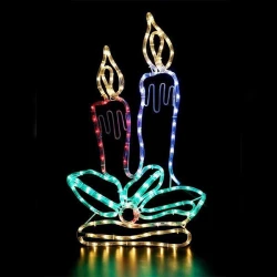 Κεριά Με 6μ. Led Φωτοσωλήνας, 42x70εκ. IP44