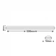 50W LED Έτοιμο Πλαστικό Γραμμικό Φωτιστικό 120° Σε Γκρι 230V IP66 ECO ACA