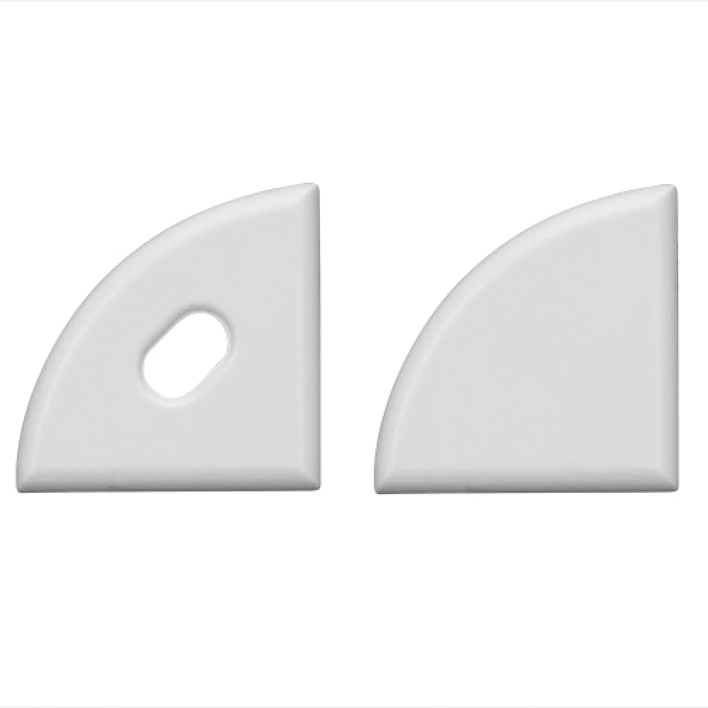 Σετ Πλαστικές Τάπες 2 τεμ. με & Χωρίς Τρύπα Για Το Προφίλ Αλουμινίου P161 ACA