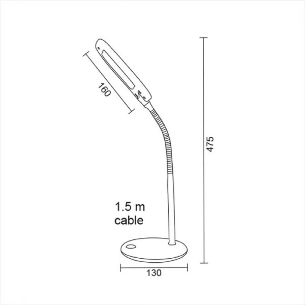 Φωτιστικό Γραφείου Led Αφής SMD 5W 4000Κ Σε Πράσινο Χρώμα