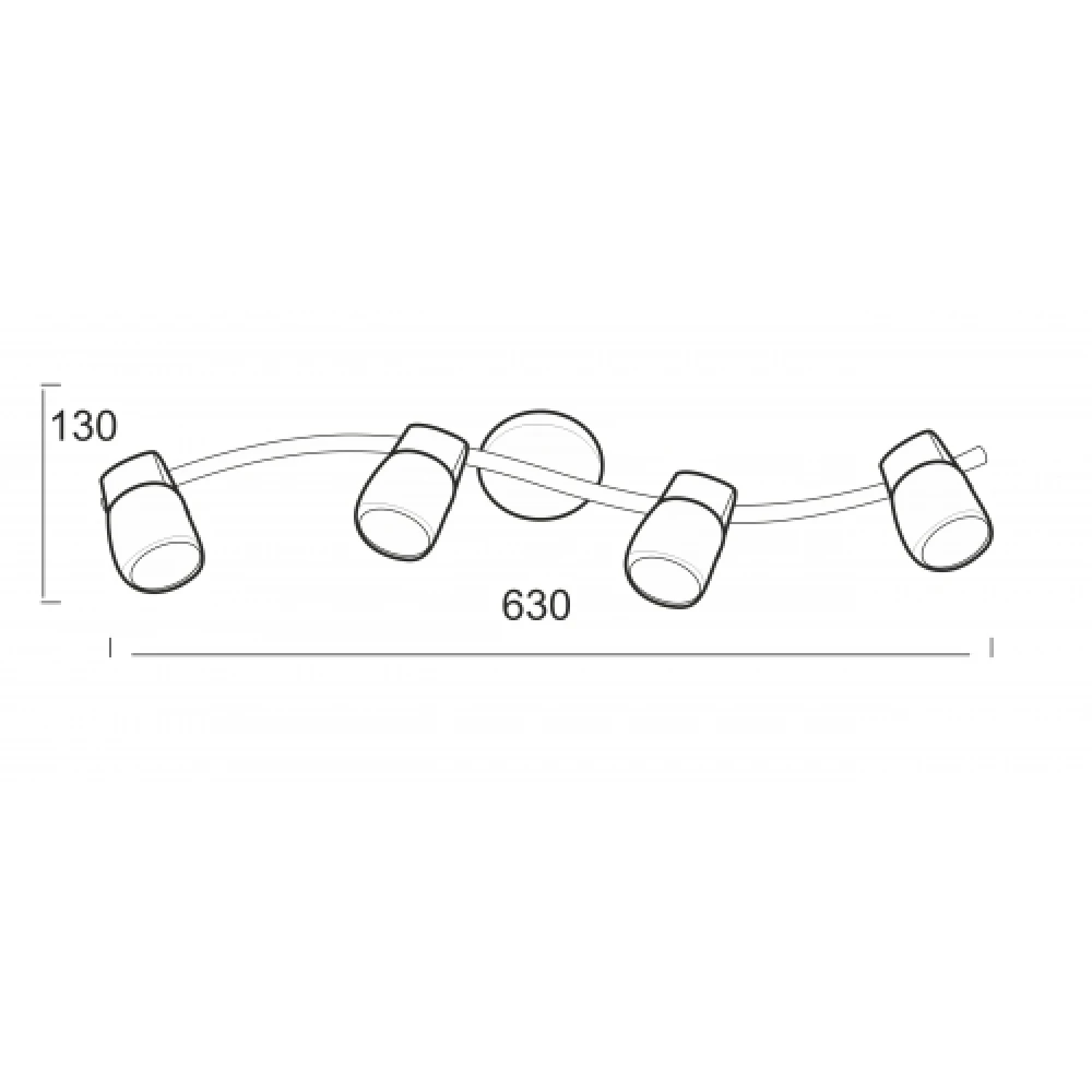 Μεταλλικό Νίκελ Ματ Σπότ 4xG9 Με Διάφανο Υψηλής Καθαρότητας Γυαλί Και Με Δυνατότητα Περιστροφής