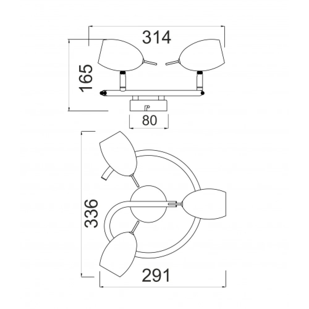 Μεταλλικό Σπότ Εσωτερικού Χώρου Χρώμιο 3xGU10 Με Δυνατότητα Περιστροφής Κεφαλής Και Βραχίονα