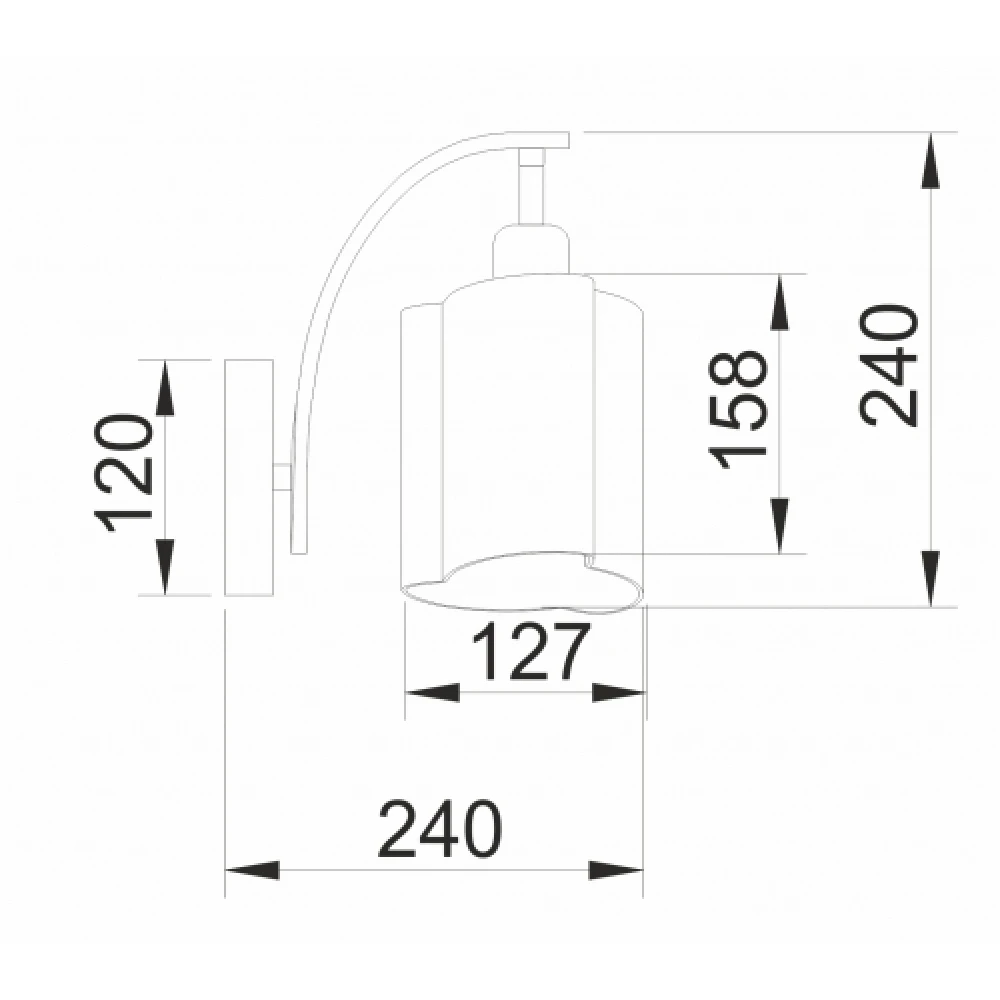 Απλίκα Με Αμμοβολή Γυαλί Διακοσμημένο Με Λευκές γραμμές
