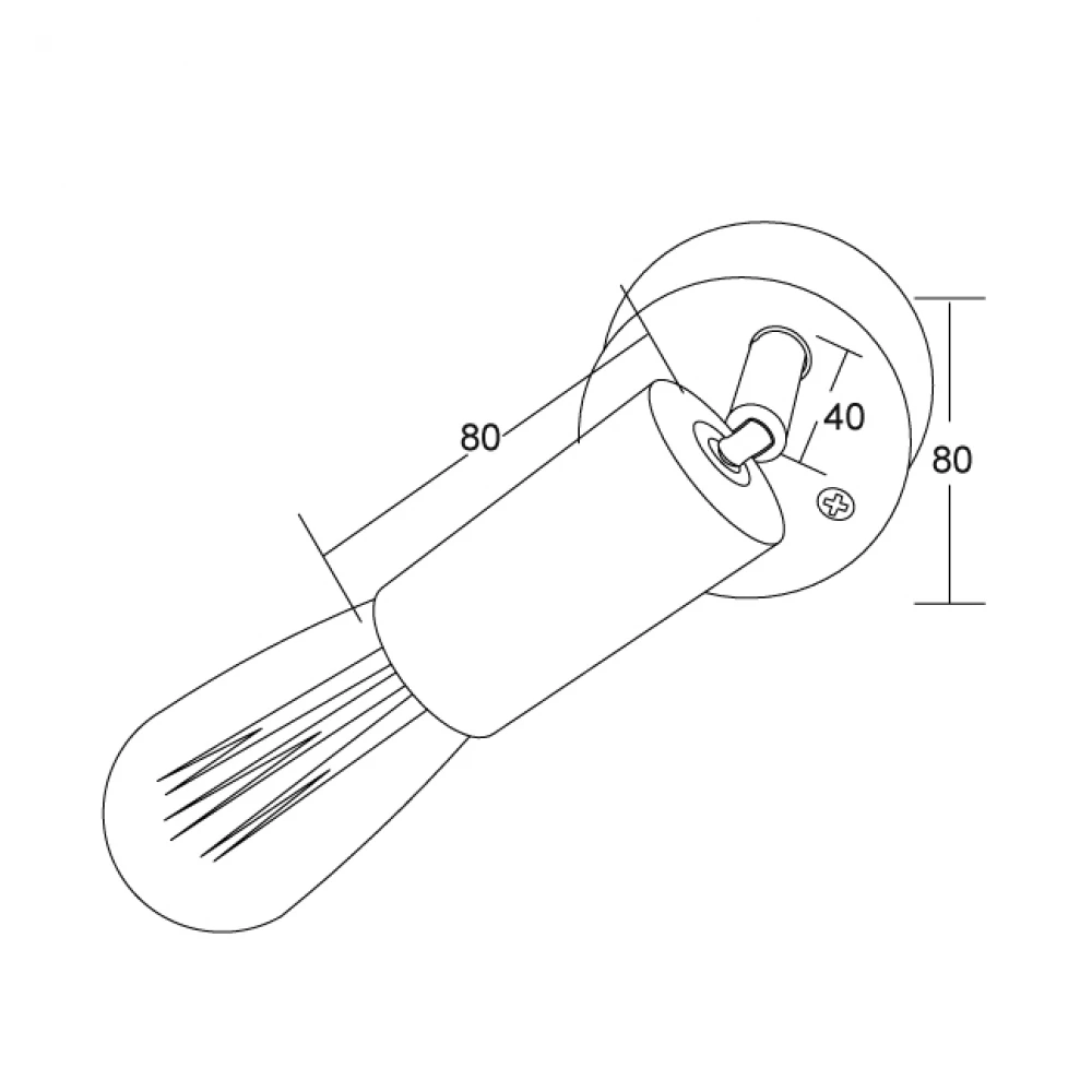 Επίτοιχο Φωτιστικό Με Ρυθμιζόμενο Βραχίωνα Και Βάση Σε Χρώμιο Χρώμα IP20 1xE27 