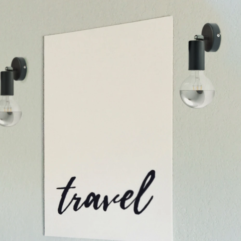 Επίτοιχο Φωτιστικό Με Ρυθμιζόμενο Βραχίωνα Και Βάση Σε Χρώμιο Χρώμα IP20 1xE27 