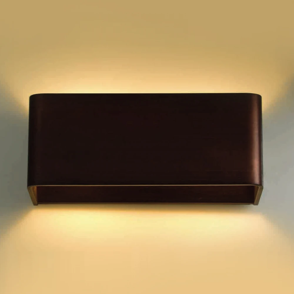 LED COB 6W Επίτοιχο Φωτιστικό Σποτ Απόχρωση Ξύλου 250x100  2xLED