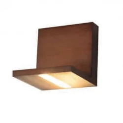 LED SMD 4W Επίτοιχο Φωτιστικό Σποτ Σε Απόχρωση Ξύλου IP20 1xLED TETRIS ΜΑΥΡΟ
