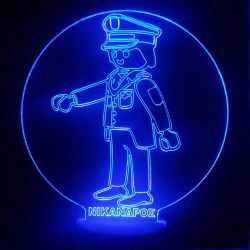 LED Φωτιστικό Χαραγμένο Plexiglass Με Σχέδιο Playmobil Με Διακόπτη ON/OFF AlphaLed LED Φωτιστικό Χαραγμένο Plexiglass Με Σχέδιο Playmobil Με Διακόπτη ON/OFF AlphaLed