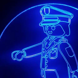 LED Φωτιστικό Χαραγμένο Plexiglass Με Σχέδιο Playmobil Με Διακόπτη ON/OFF AlphaLed LED Φωτιστικό Χαραγμένο Plexiglass Με Σχέδιο Playmobil Με Διακόπτη ON/OFF AlphaLed