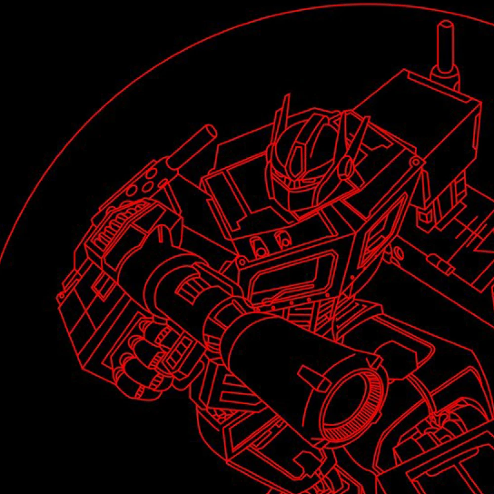 LED Φωτιστικό Χαραγμένο Plexiglass Με Σχέδιο Transformers Με Διακόπτη ON/OFF AlphaLed