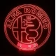 LED Φωτιστικό Χαραγμένο Plexiglass Με Σχέδιο Auto Alfa Romeo Με Διακόπτη ON/OFF AlphaLed