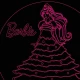 LED Φωτιστικό Χαραγμένο Plexiglass Με Σχέδιο Barbie Με Διακόπτη ON/OFF AlphaLed