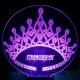 LED Φωτιστικό Χαραγμένο Plexiglass Με Σχέδιο Στέμμα Με Διακόπτη ON/OFF AlphaLed