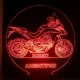 LED Φωτιστικό Χαραγμένο Plexiglass Με Σχέδιο Moto Ducati Με Διακόπτη ON/OFF AlphaLed
