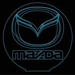 LED Φωτιστικό Χαραγμένο Plexiglass Με Σχέδιο Auto Mazda Με Διακόπτη ON/OFF AlphaLed LED Φωτιστικό Χαραγμένο Plexiglass Με Σχέδιο Auto Mazda Με Διακόπτη ON/OFF AlphaLed