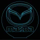 LED Φωτιστικό Χαραγμένο Plexiglass Με Σχέδιο Auto Mazda Με Διακόπτη ON/OFF AlphaLed