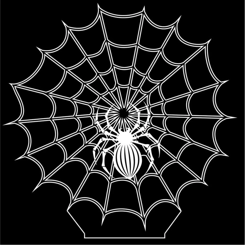 LED Φωτιστικό Χαραγμένο Plexiglass Με Σχέδιο Ιστός Αράχνης Με Διακόπτη ON/OFF AlphaLed