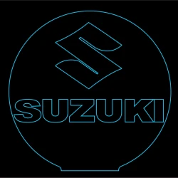 LED Φωτιστικό Χαραγμένο Plexiglass Με Σχέδιο Auto Suzuki Με Διακόπτη ON/OFF AlphaLed LED Φωτιστικό Χαραγμένο Plexiglass Με Σχέδιο Auto Suzuki Με Διακόπτη ON/OFF AlphaLed