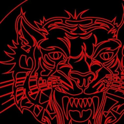 LED Φωτιστικό Χαραγμένο Plexiglass Με Σχέδιο Τίγρης Με Διακόπτη ON/OFF AlphaLed LED Φωτιστικό Χαραγμένο Plexiglass Με Σχέδιο Τίγρης Με Διακόπτη ON/OFF AlphaLed