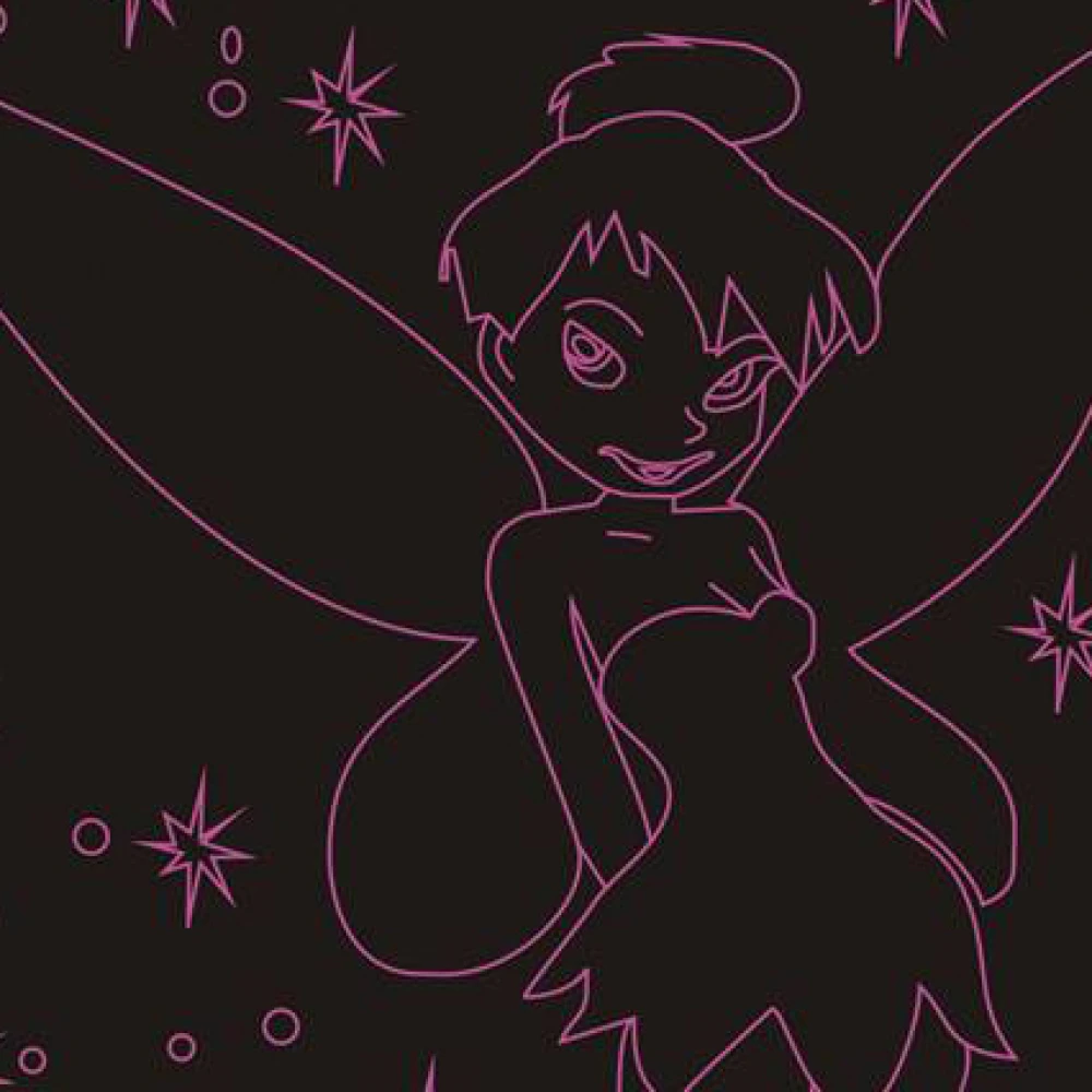 LED Φωτιστικό Χαραγμένο Plexiglass Με Σχέδιο Tinkerbell Με Διακόπτη ON/OFF AlphaLed